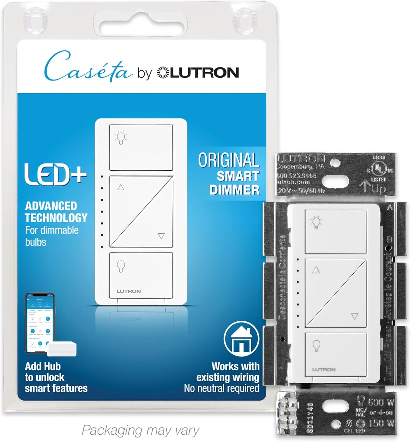 Lutron Caseta Smart Dimmer Switch